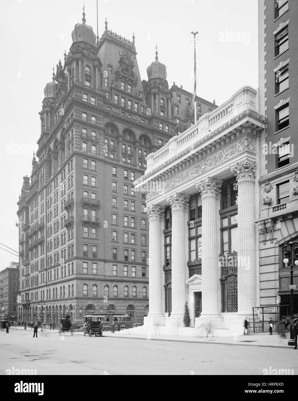 NYC, Original Waldorf-Astoria Hotel, 1904 Stock Photo