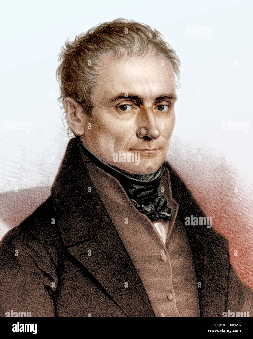 Johannes Purkinje, Czech Physiologist Stock Photo