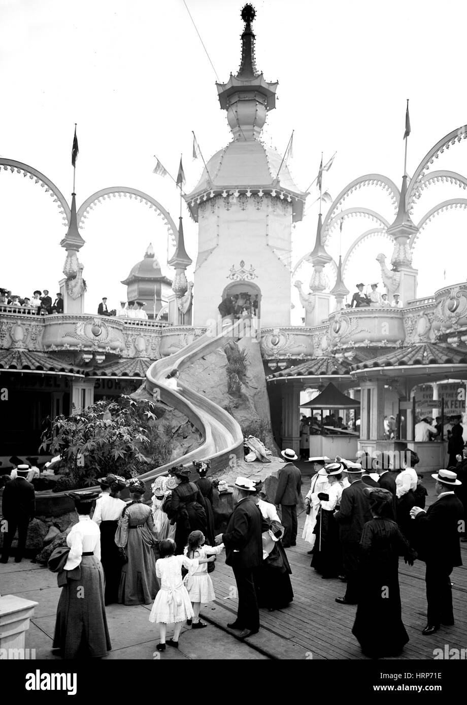 Coney Island, Luna Park 'Helter Skelter', 1905 Stock Photo