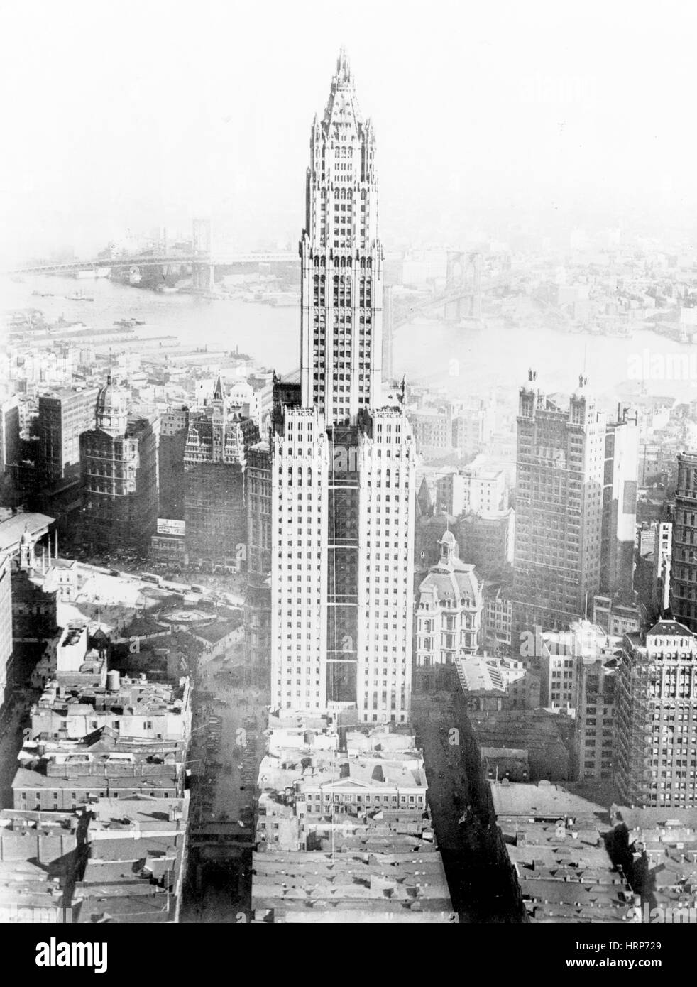 NYC, Woolworth Building, 1923 Stock Photo