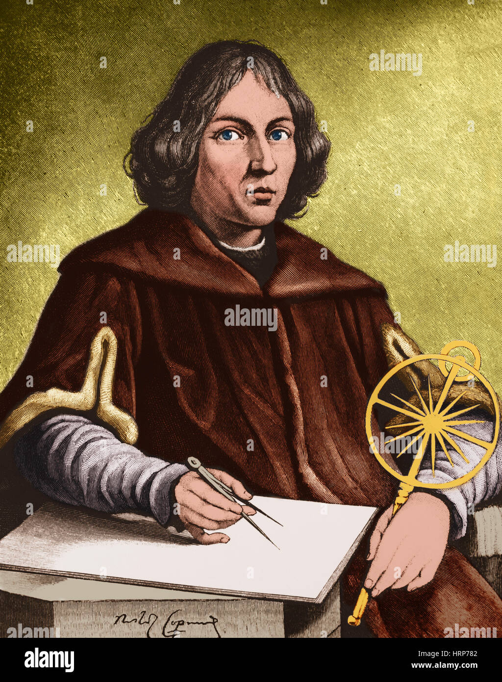 Nicolaus Copernicus, Polish Astronomer Stock Photo