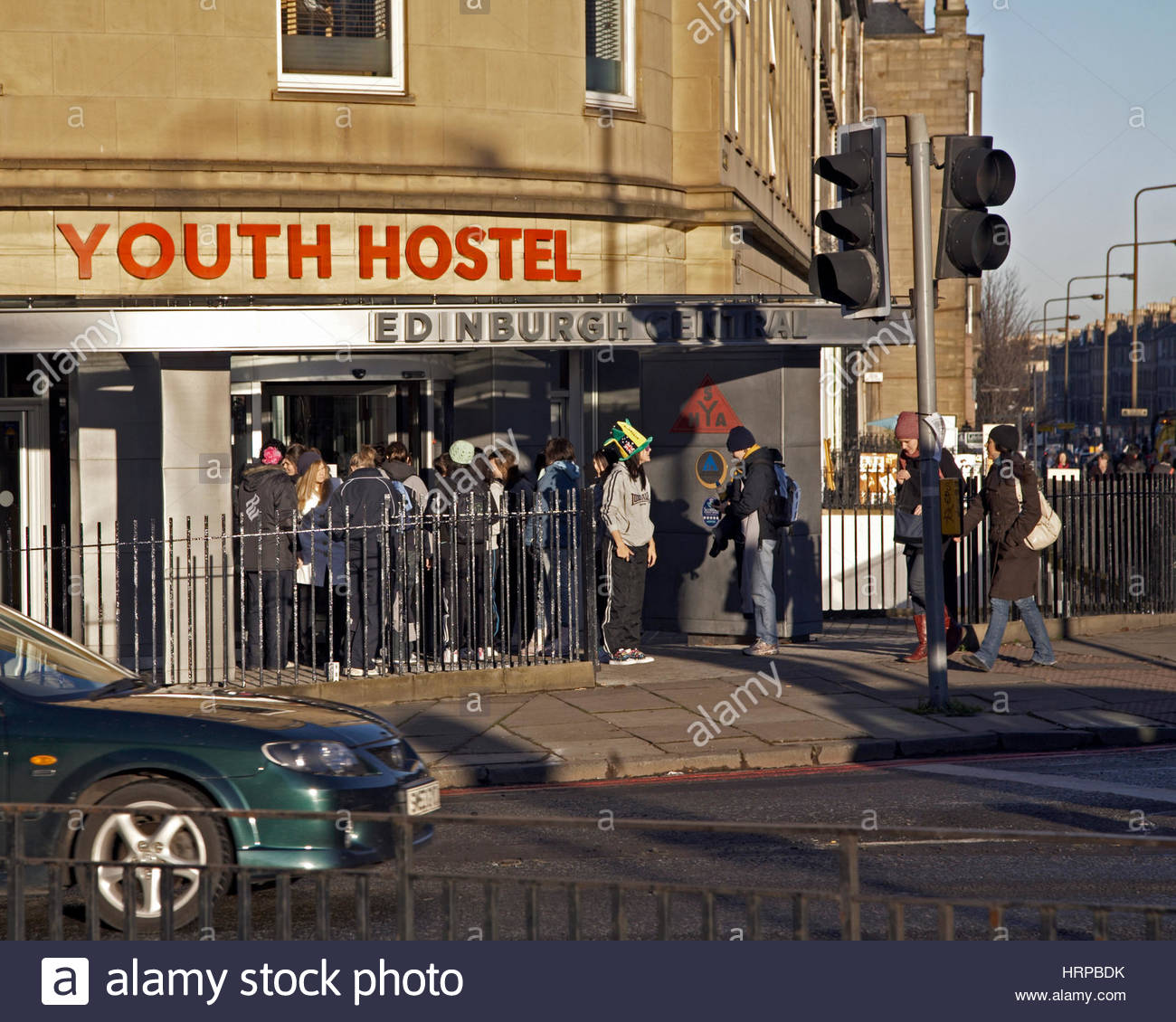 Edinburgh Central Youth Hostel Stock Photo