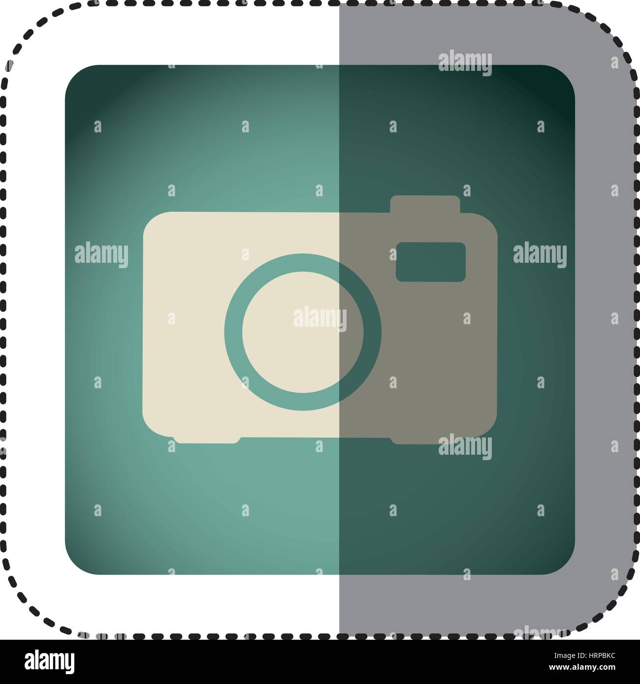 sticker color square with analog camera icon Stock Vector Image & Art ...