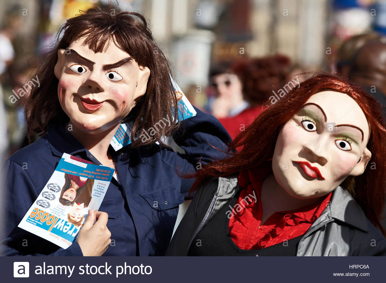 Street performers at Edinburgh fringe festival Stock Photo