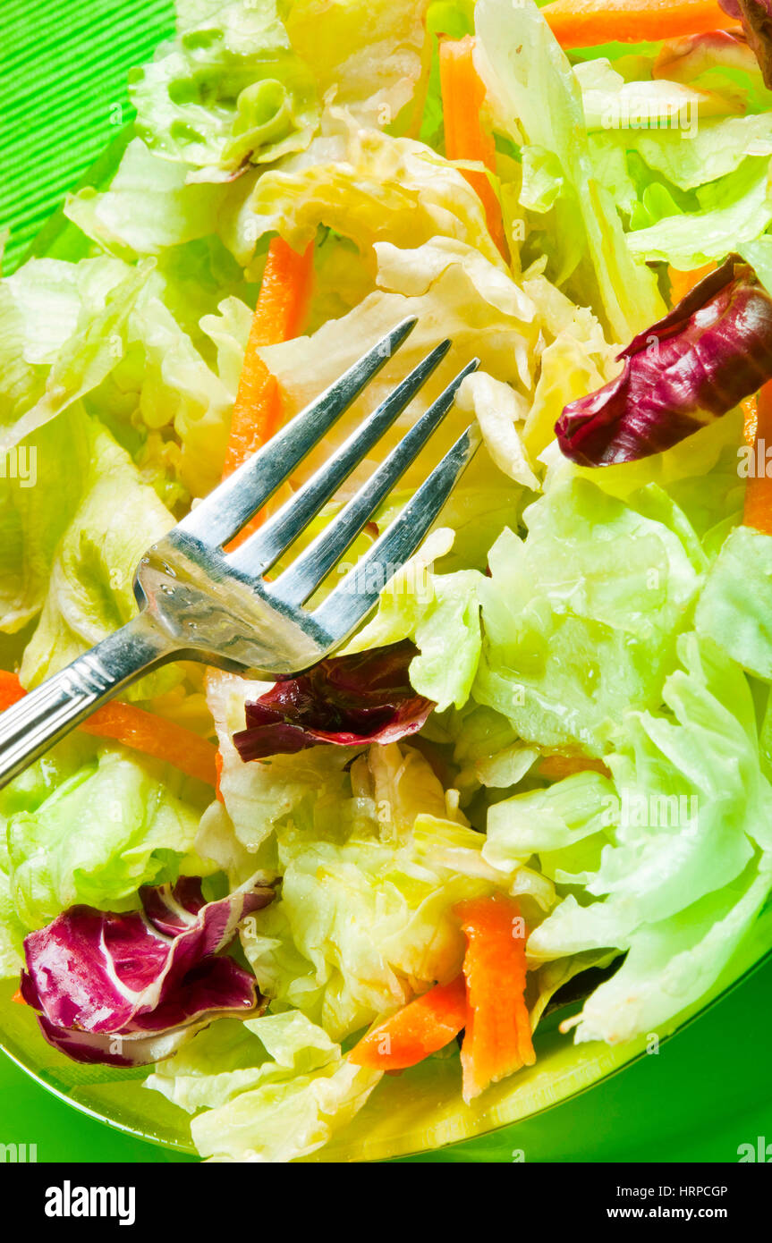 fresh salad in a bowl Stock Photo