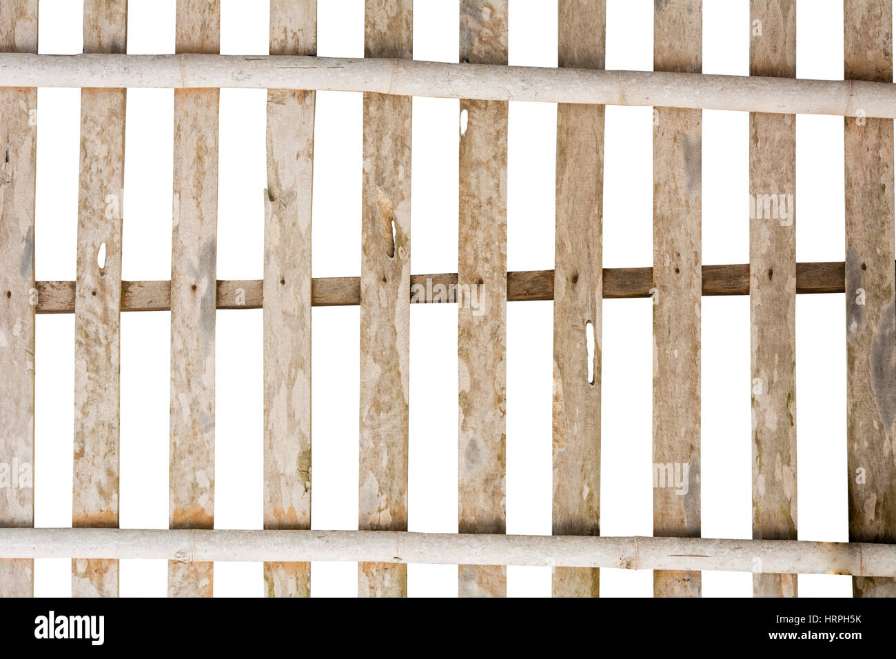 Wooden fence isolated on white with clipping path Stock Photo - Alamy