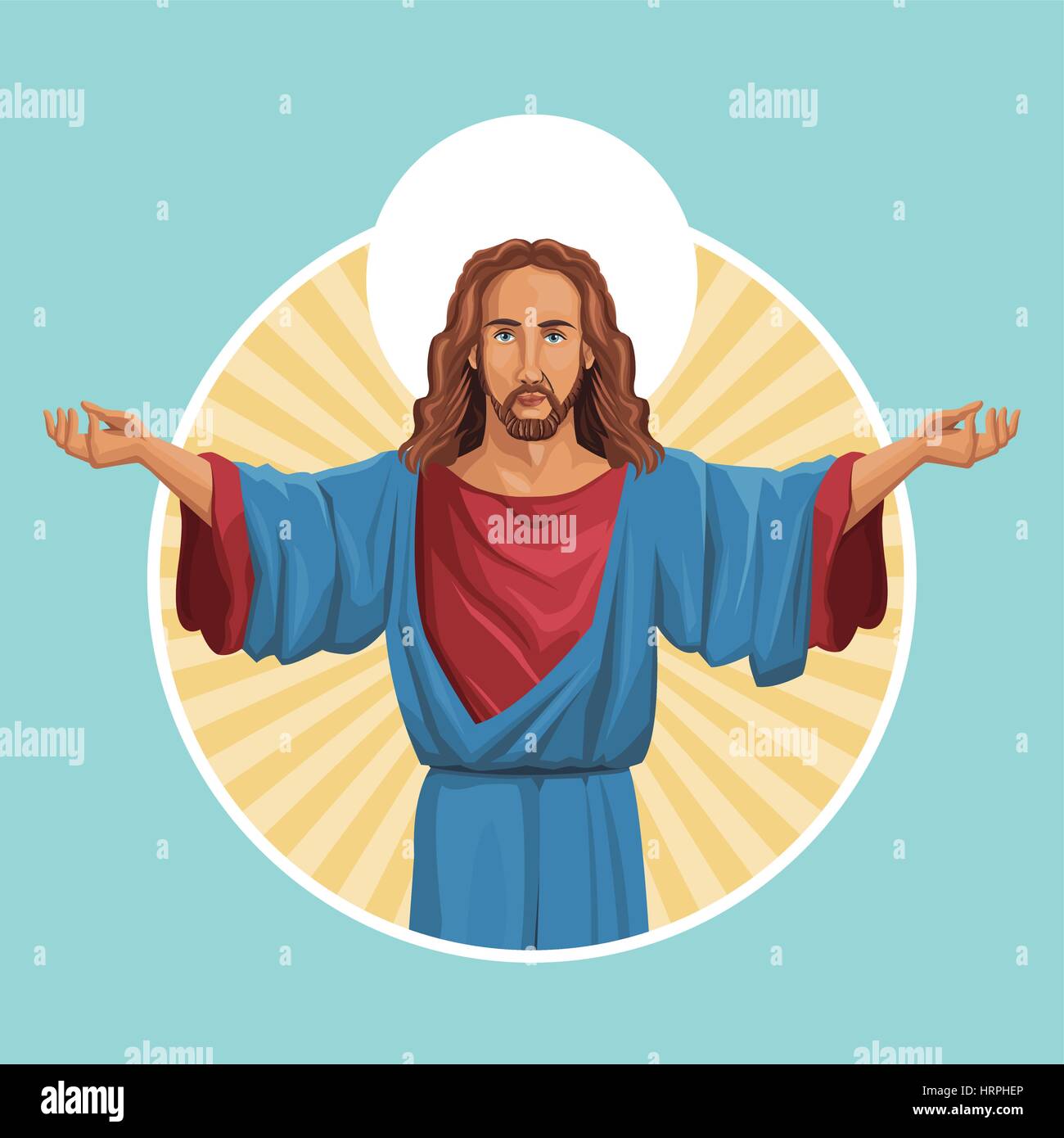 Jesus Label jesus christ religious image label Stock Vector Image & Art - Alamy