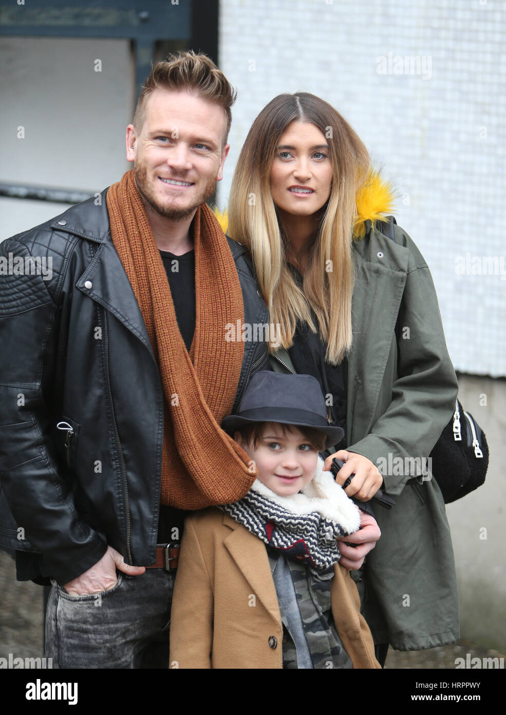 Charley Webb and Matthew Wolfenden and there son outside ITV Studios  Featuring: Charley Webb, Matthew Wolfenden Where: London, United Kingdom When: 31 Jan 2017 Stock Photo