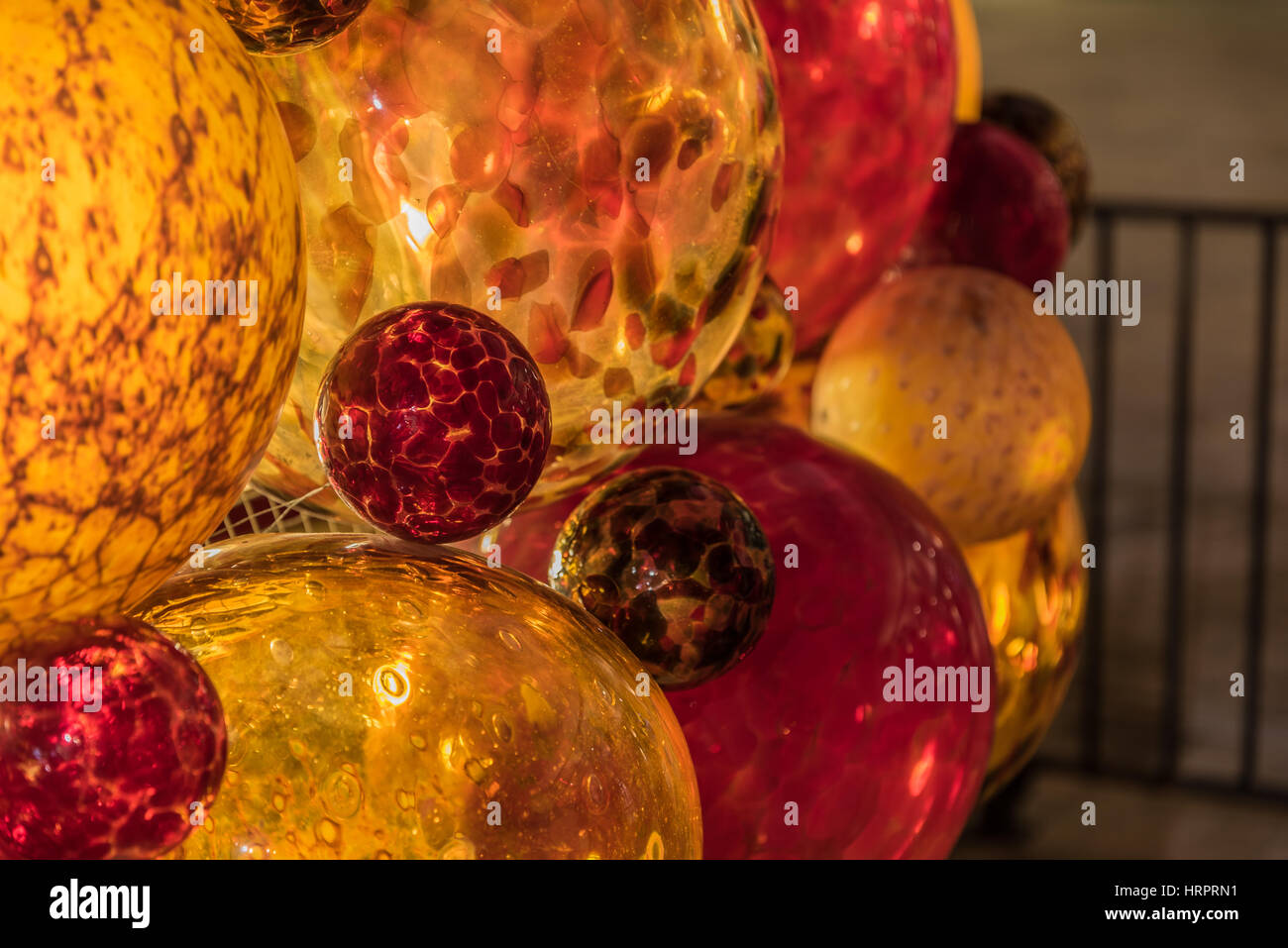 Christmas Decorations in the entrance of Valletta, Malta Stock Photo