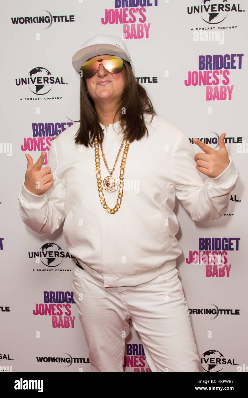 Celebrities attend a VIP screening of 'Bridget Jones's Baby' at the Charlotte Street Hotel to celebrate the DVD and Blu-Ray launch of the movie  Featuring: Honey G Where: London, United Kingdom When: 31 Jan 2017 Stock Photo