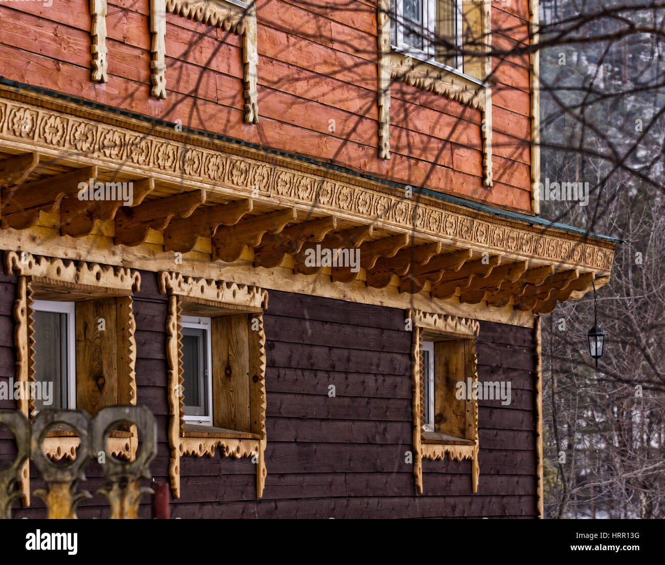 wooden building wall of a old house Stock Photo - Alamy