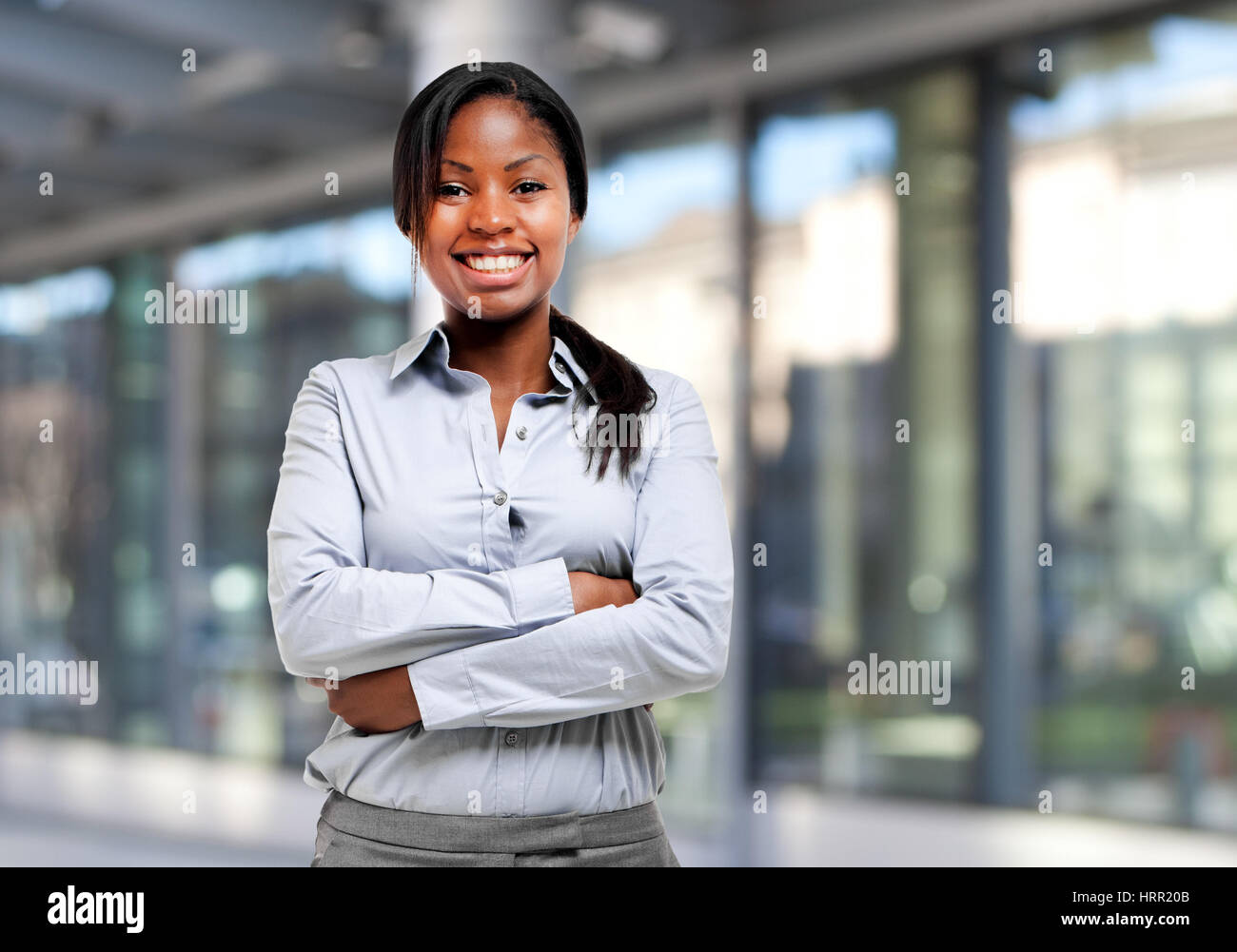 Beautiful black businesswoman portrait Stock Photo - Alamy