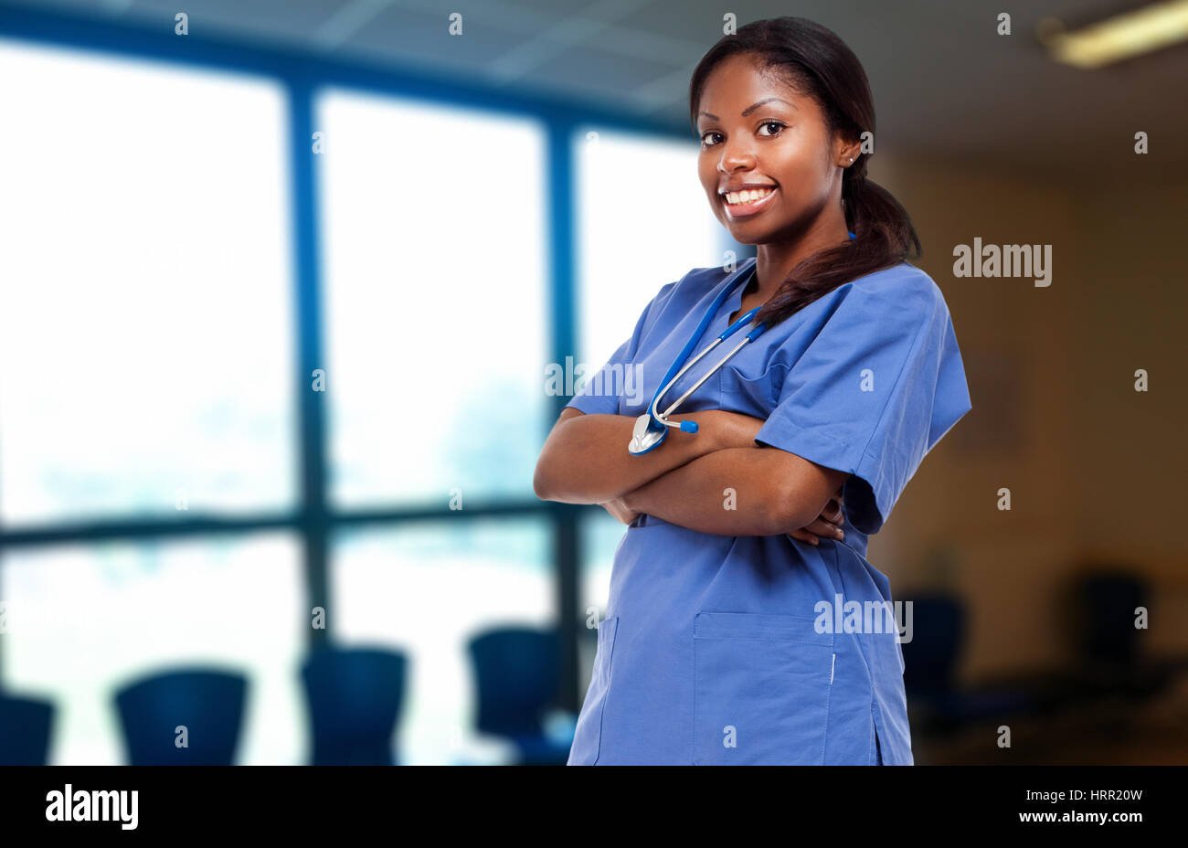 Black nurse hi-res stock photography and images - Alamy