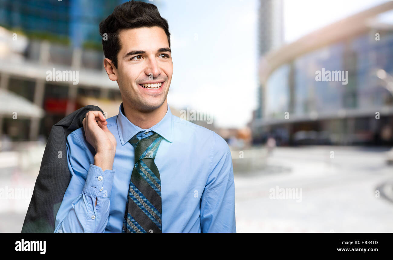 Handsome businessman portrait Stock Photo - Alamy