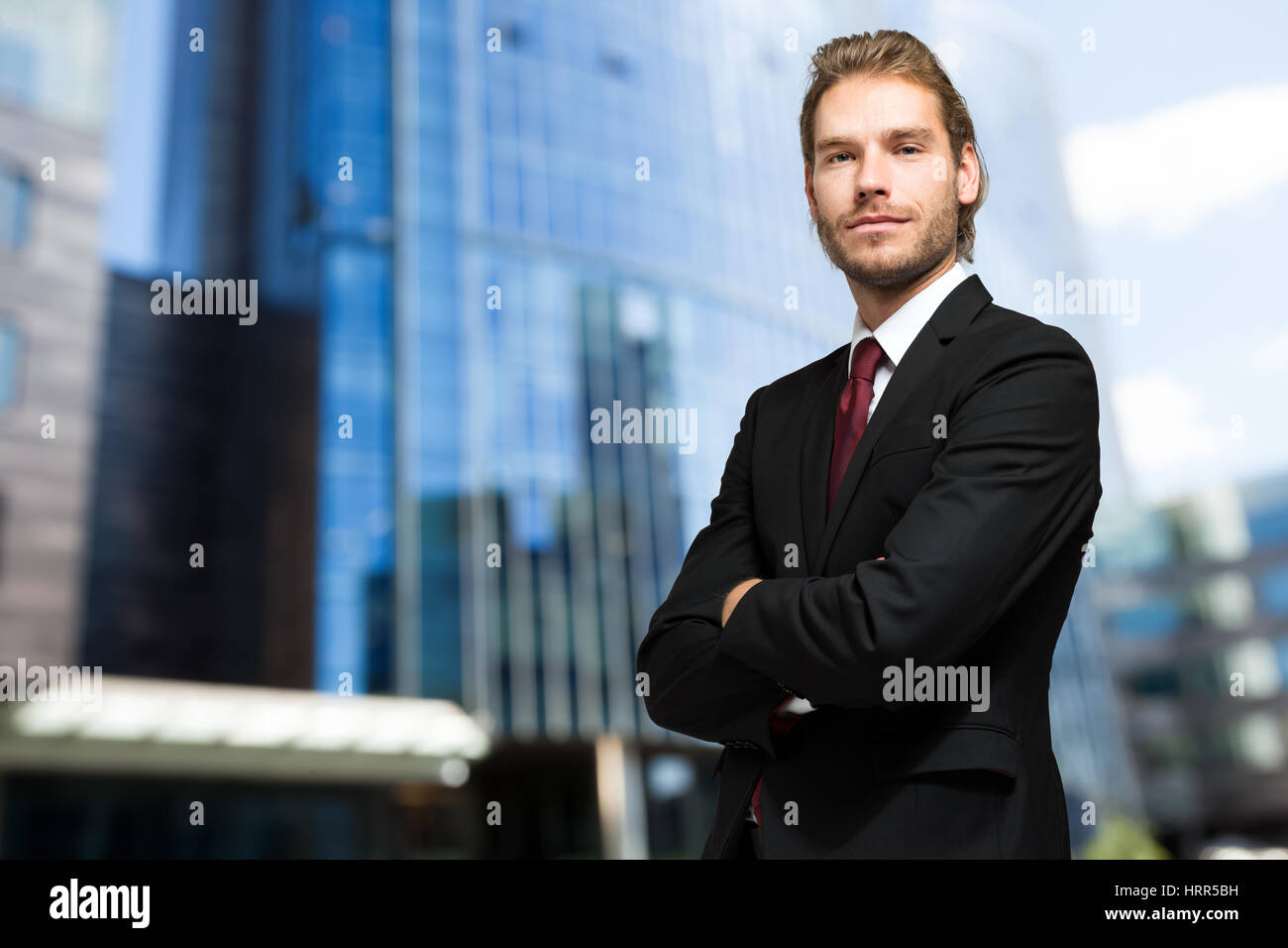 Portrait of an handsome businessman Stock Photo - Alamy