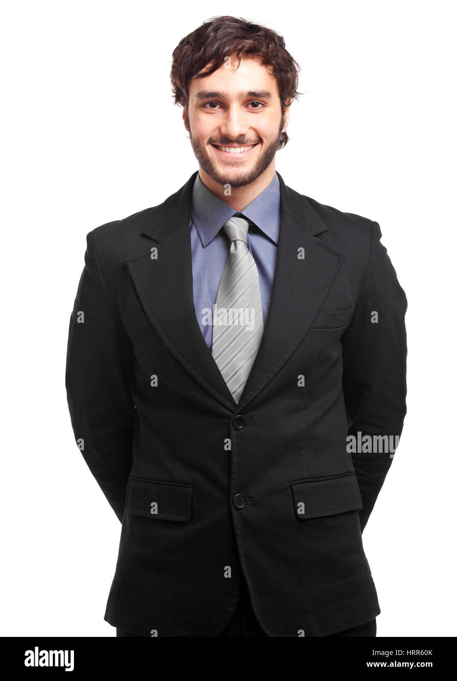 Businessman isolated on white Stock Photo - Alamy