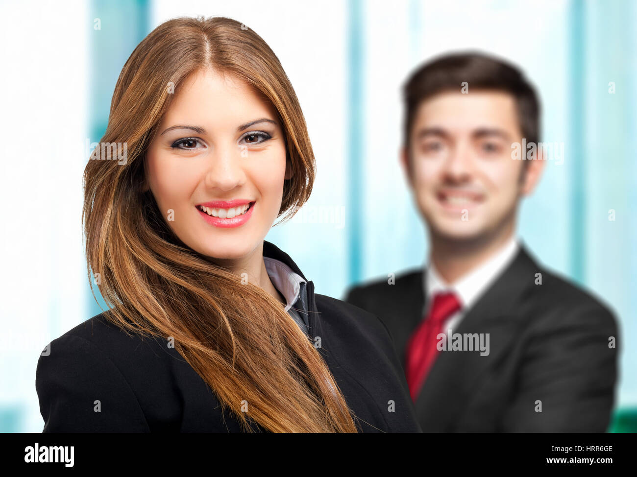 Portrait of smiling business people Stock Photo - Alamy