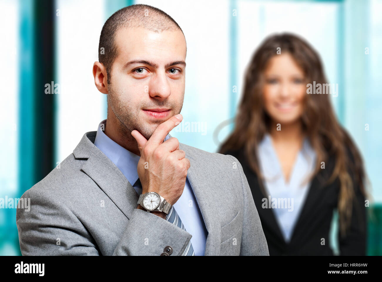 Portrait of smiling business people Stock Photo - Alamy