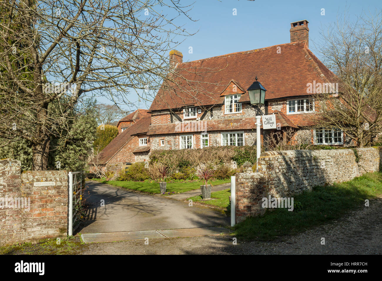 Early spring in Halnaker, West Sussex, England. Stock Photo