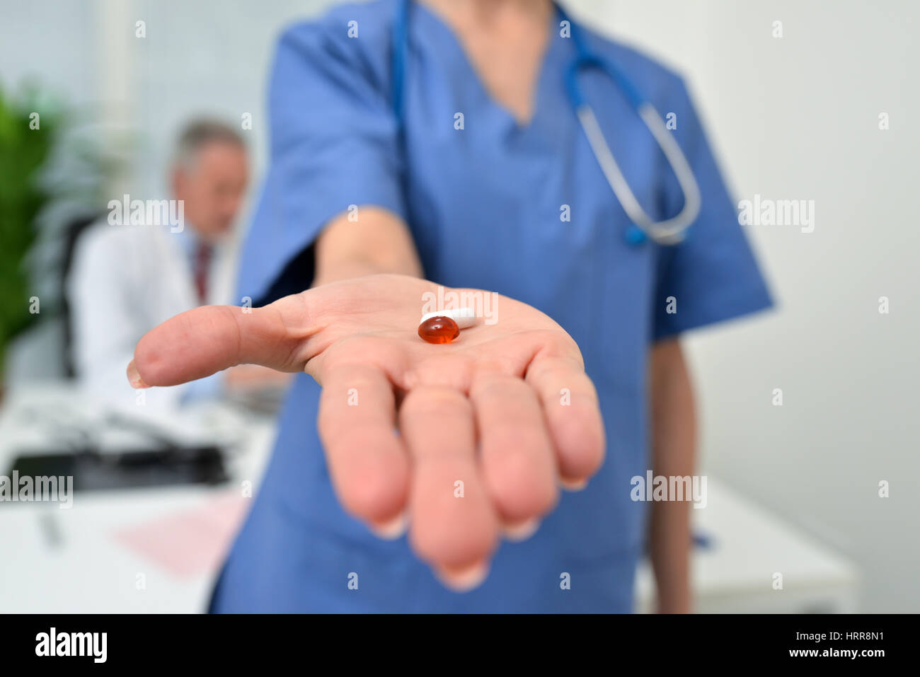 Nurse female hospital no face hi-res stock photography and images - Alamy