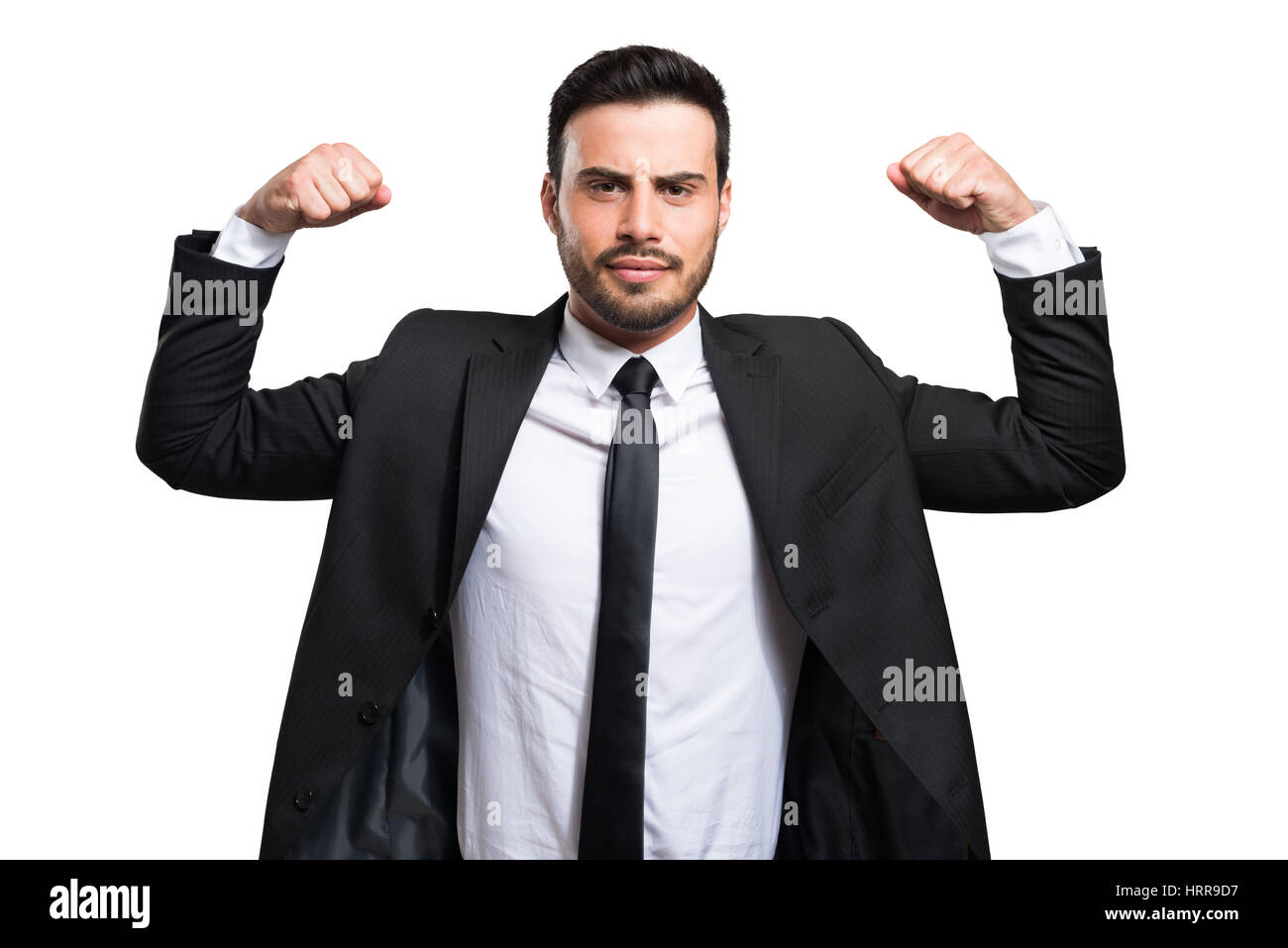 Businessman isolated on white Stock Photo - Alamy