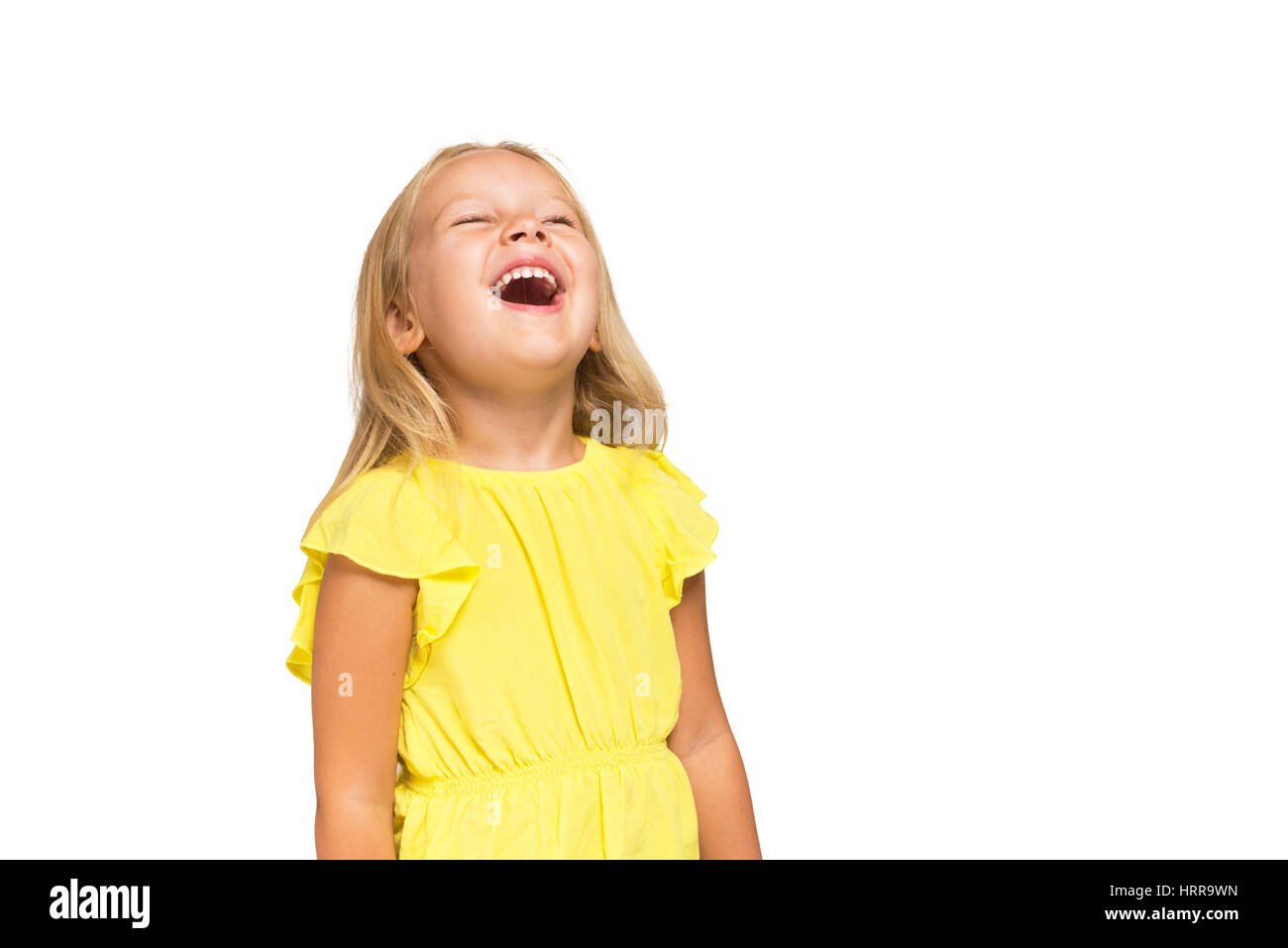 Very happy laughing child Stock Photo - Alamy