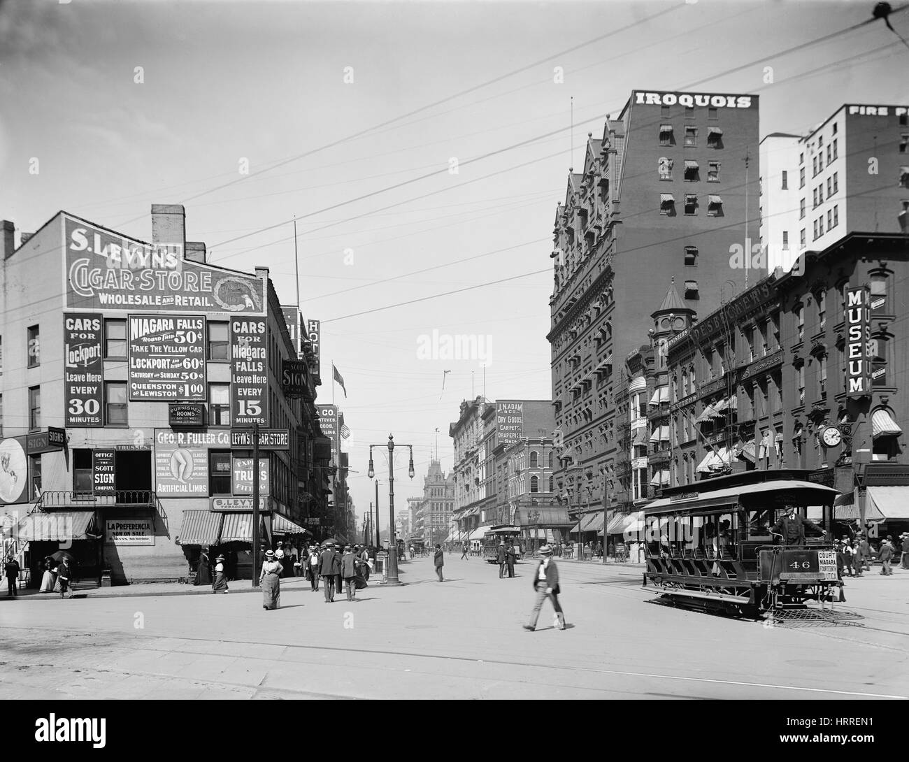 Main Street, Buffalo, New York, USA, Detroit Publishing Company, 1900 ...