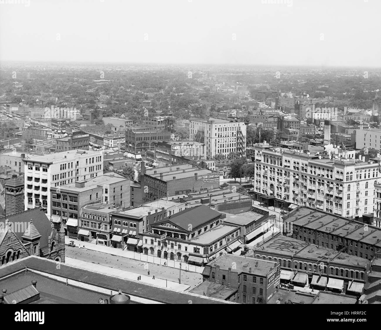 Cityscape, Detroit, Michigan, USA, Detroit Publishing Company, 1906