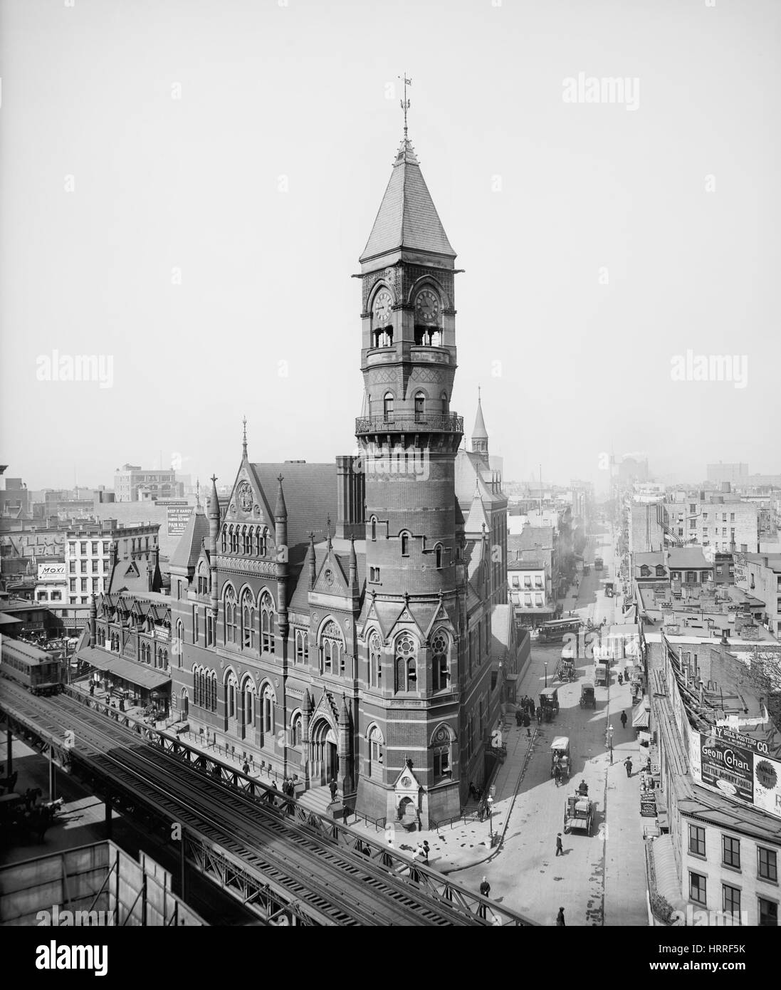 Jefferson Market Courthouse, New York City, New York, USA, Detroit Publishing Company, 1905 Stock Photo