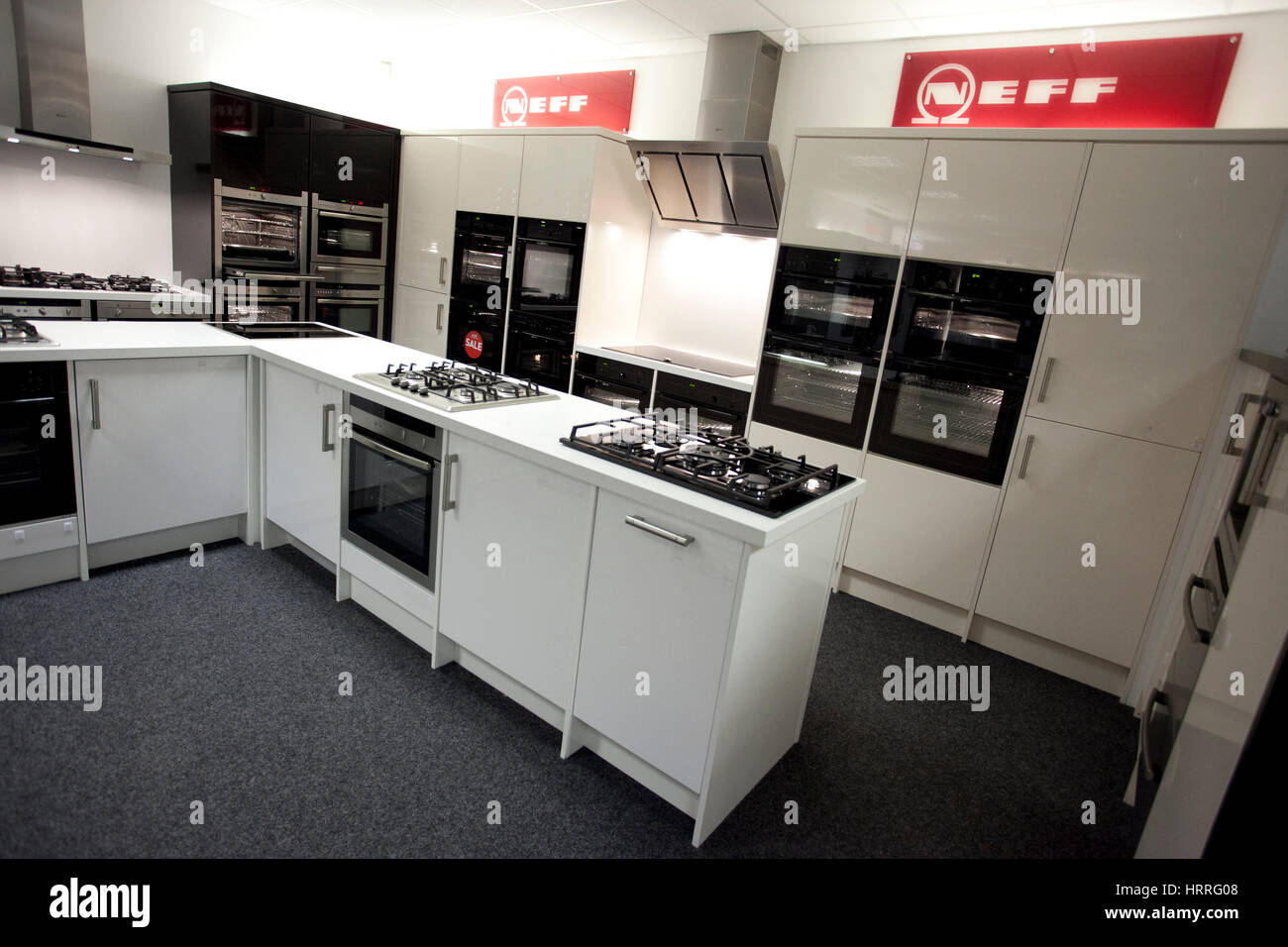 Neff Domestic Appliances in a showroom Stock Photo Alamy