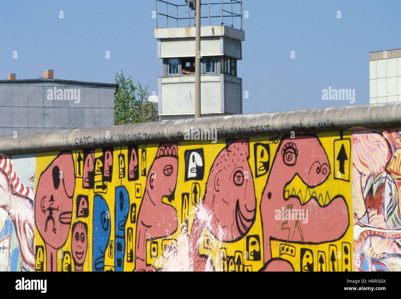 The Berlin Wall in 1986 Stock Photo Alamy
