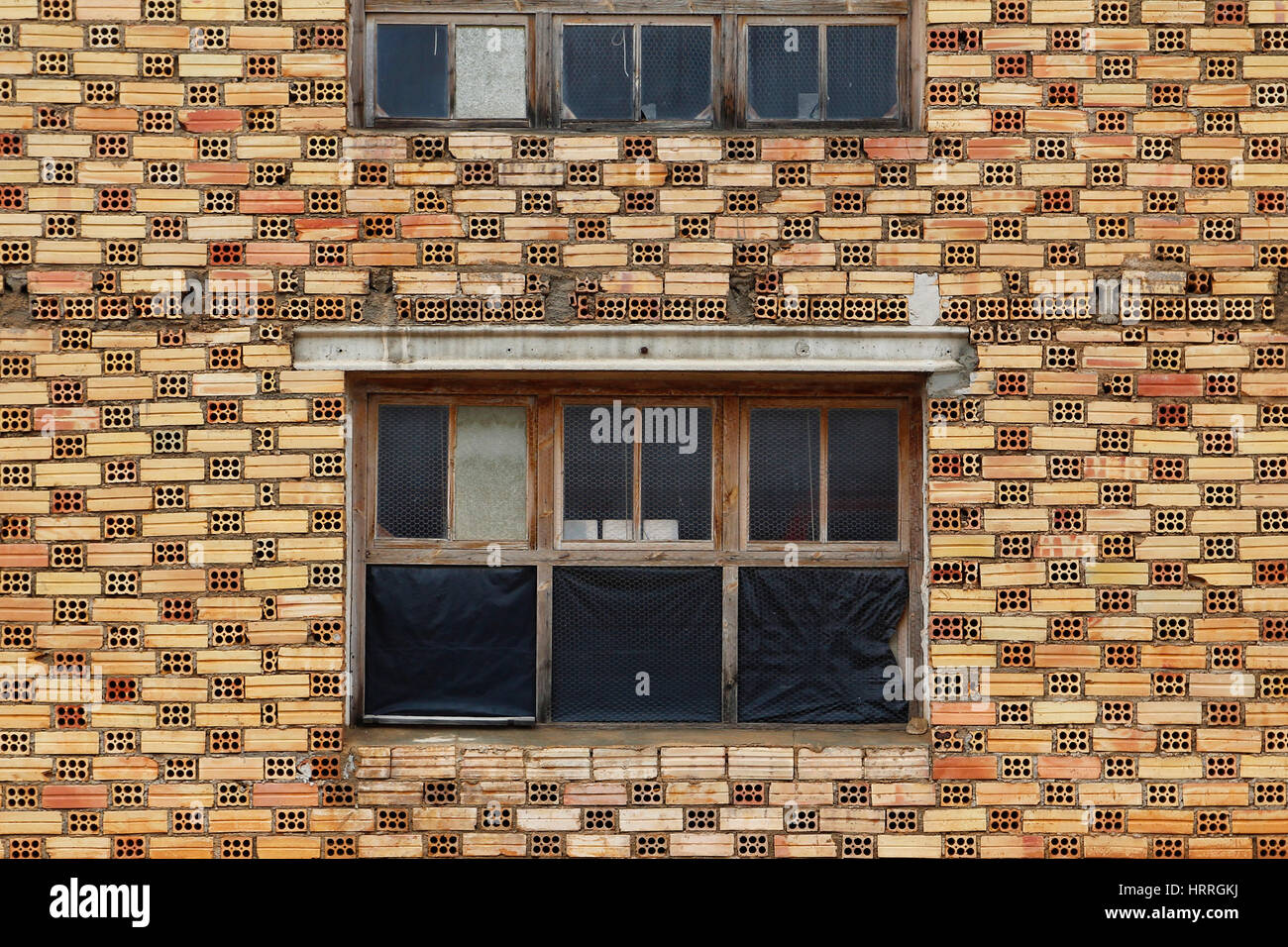 Window in a brick wall Stock Photo Alamy