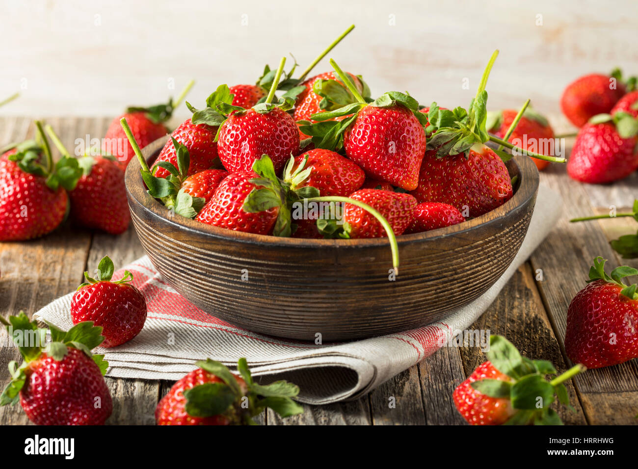 Raw Organic Red Ripe Strawberries Ready to Eat Stock Photo - Alamy
