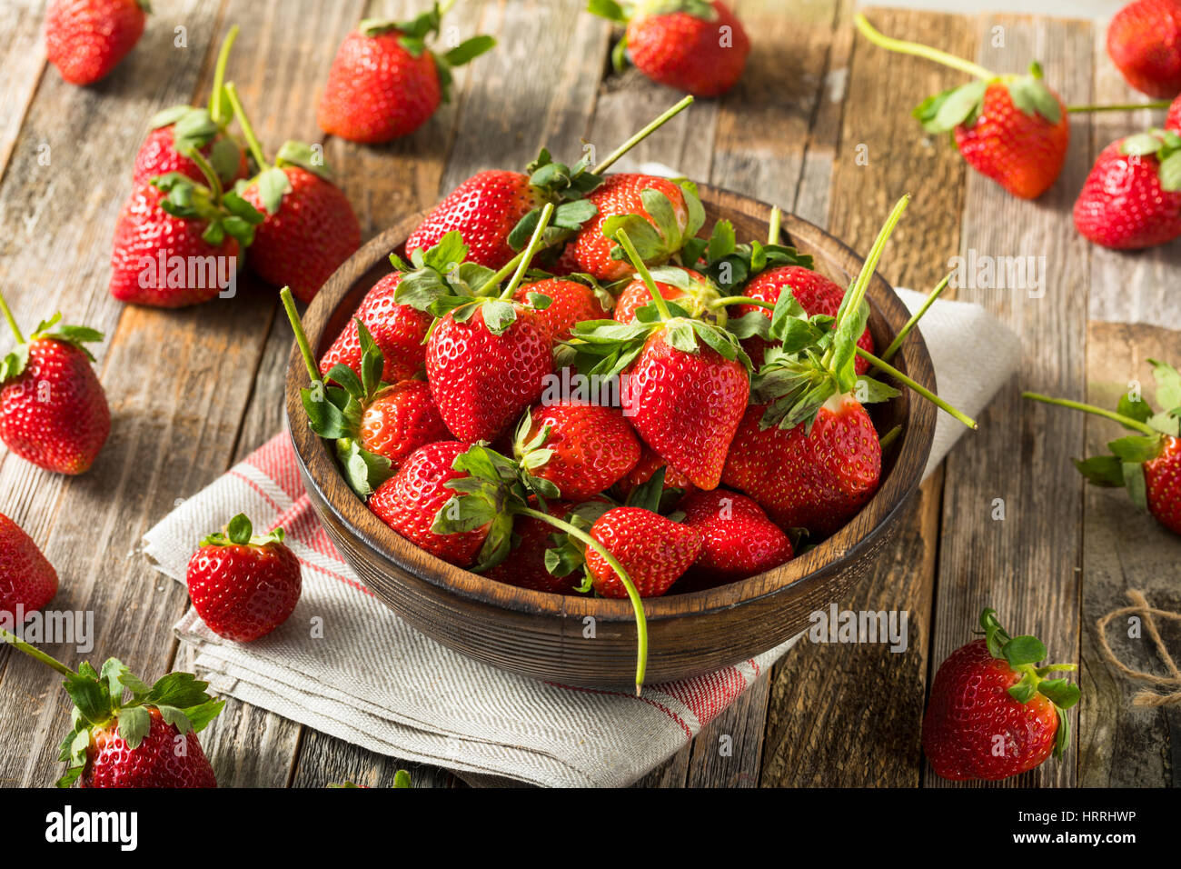 Raw Organic Red Ripe Strawberries Ready to Eat Stock Photo - Alamy