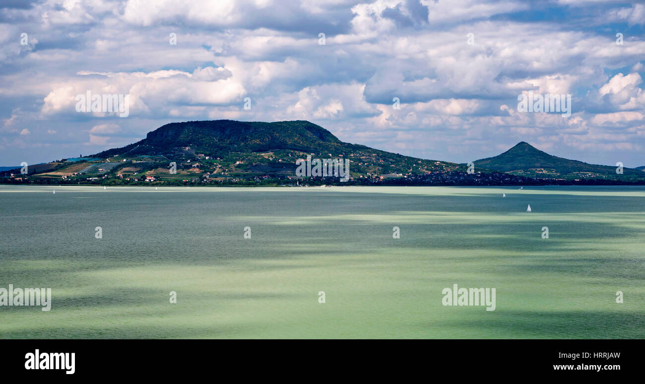 Panorama landscape at Lake Balaton,Hungary Stock Photo - Alamy
