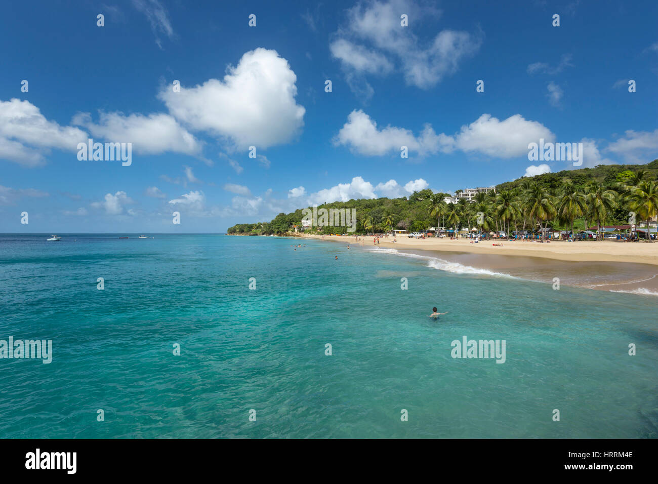 TURQUOISE BLUE SEA CRASH BOAT BEACH AGUADILLA PUERTO RICO Stock Photo