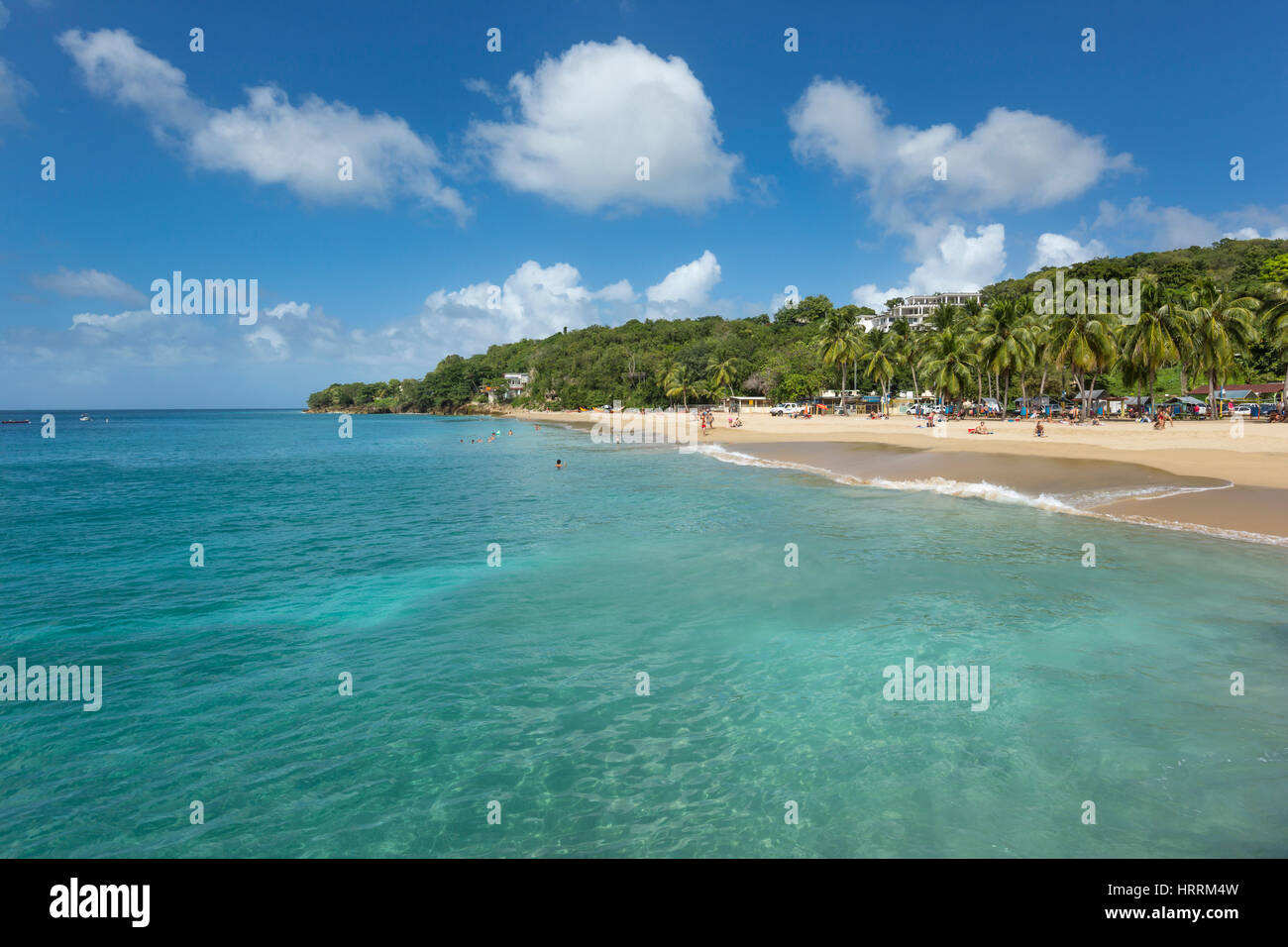 TURQUOISE BLUE SEA CRASH BOAT BEACH AGUADILLA PUERTO RICO Stock Photo