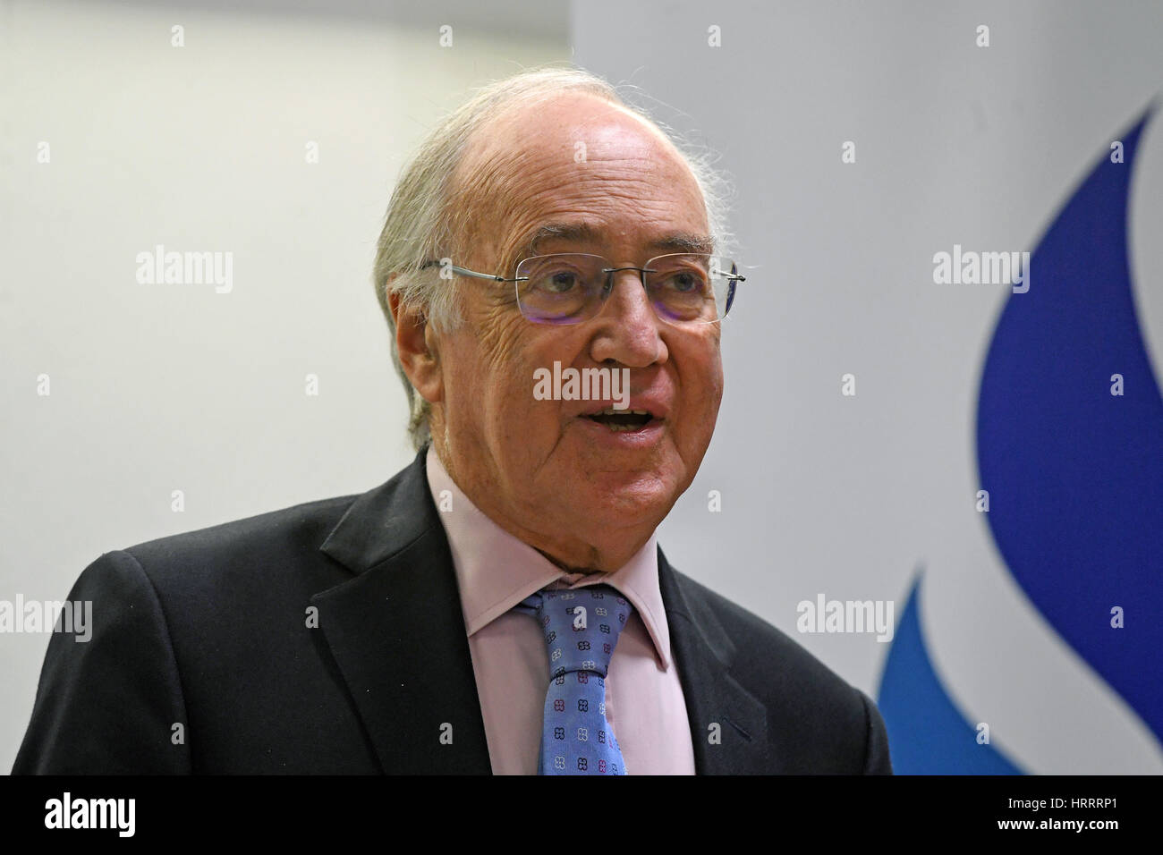 Lord Michael Howard during a Brexit and the Future conference at the BPP University in central London. Stock Photo