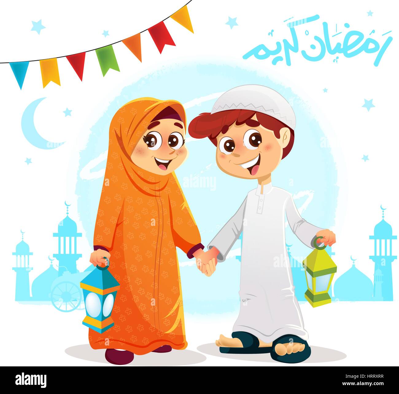 Vector Illustration of Arabic Muslim Boy and Girl Celebrating Ramadan, with 'Happy Ramadan' Text Written in Arabic Stock Vector Image & Art - Alamy Vector Illustration of Arabic Muslim Boy and Girl Celebrating Ramadan, with 'Happy Ramadan' Text Written in Arabic Stock Vector Image & Art - Alamy