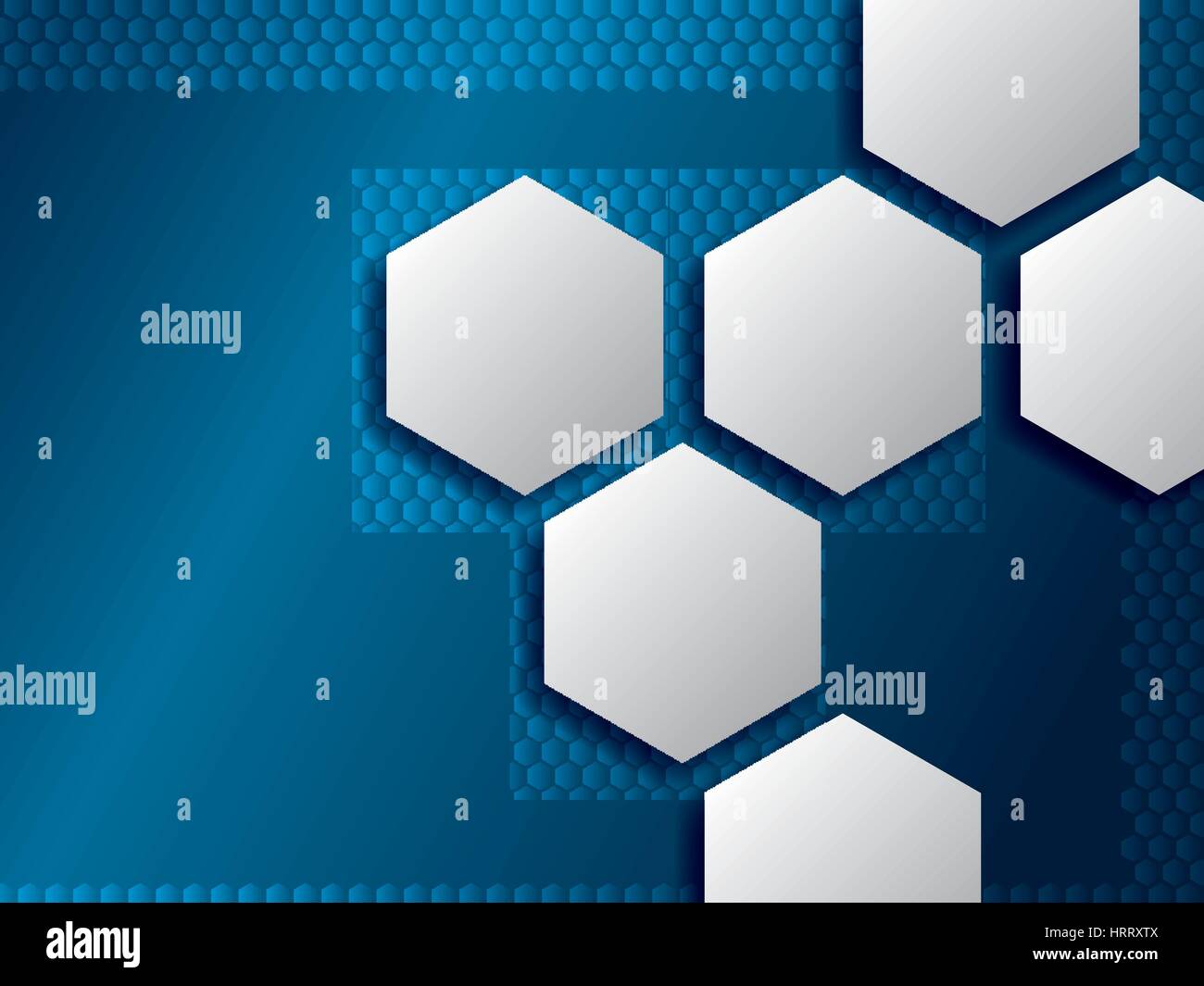 Abstract background vector blue with hexagons Stock Vector Image & Art ...