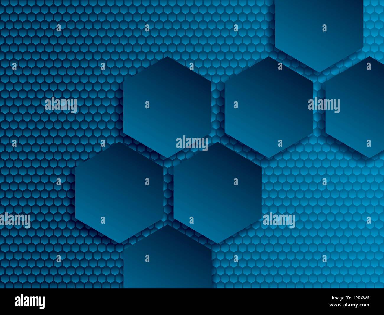 Abstract background vector blue with hexagons Stock Vector Image & Art ...