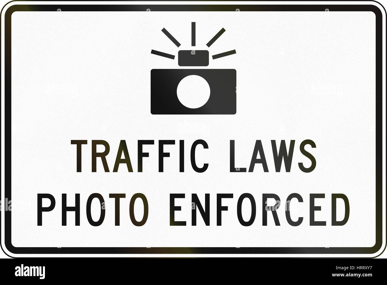 traffic laws photo enforced sign