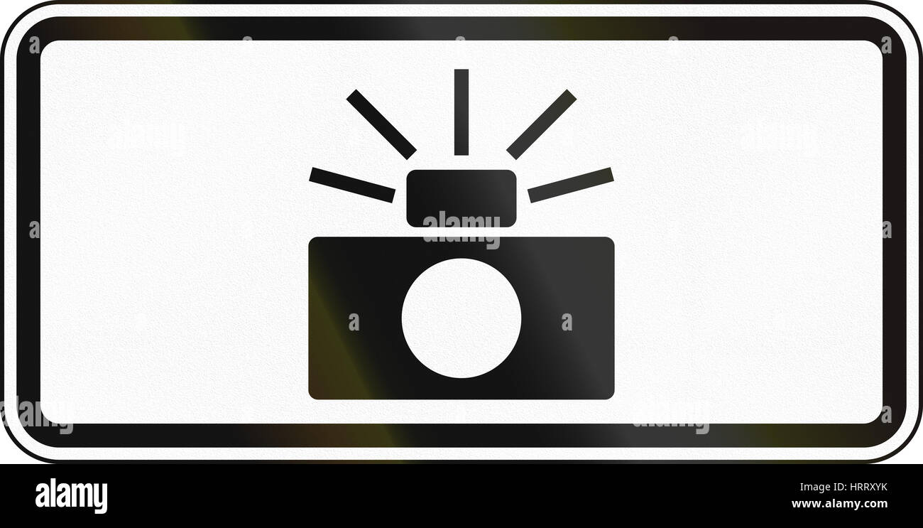 United States MUTCD road sign Traffic laws photo enforced Stock Photo