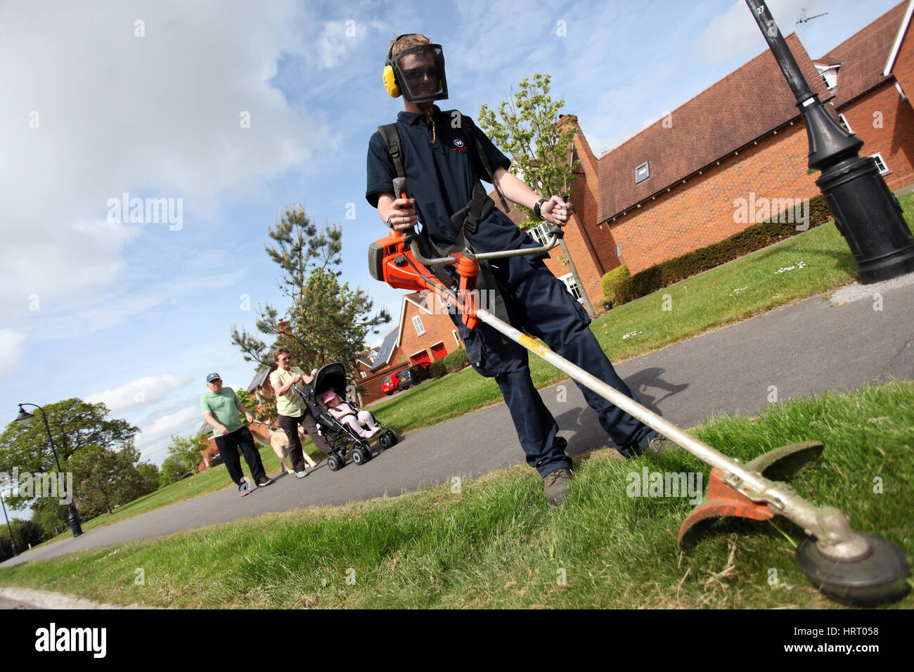 Wychwood Park Golf Club , Weston , near Crewe. Ground maintenance work