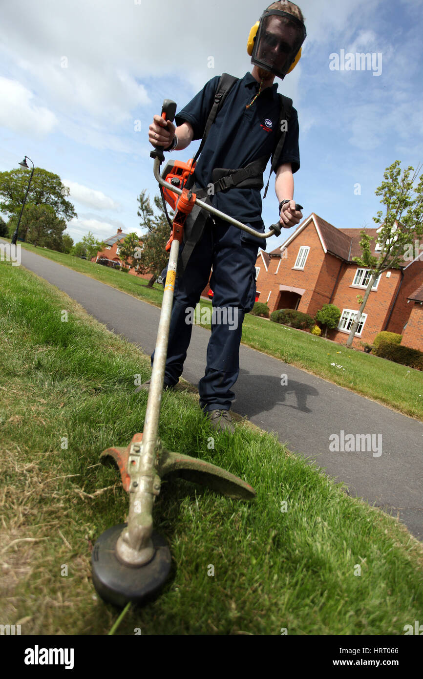 Wychwood Park Golf Club , Weston , near Crewe. Ground maintenance work
