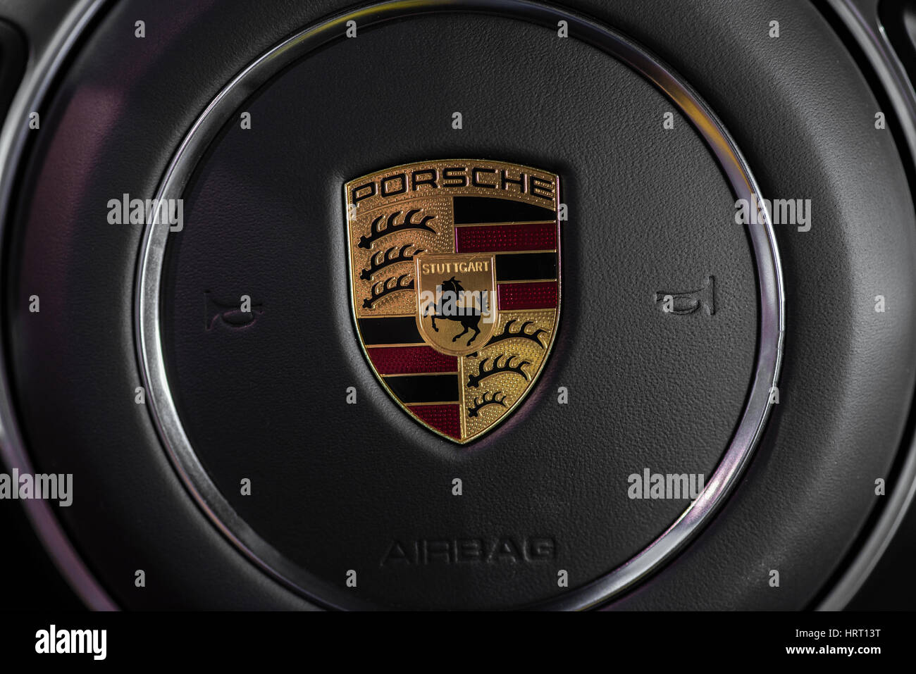 Porsche car sticker hi-res stock photography and images - Alamy