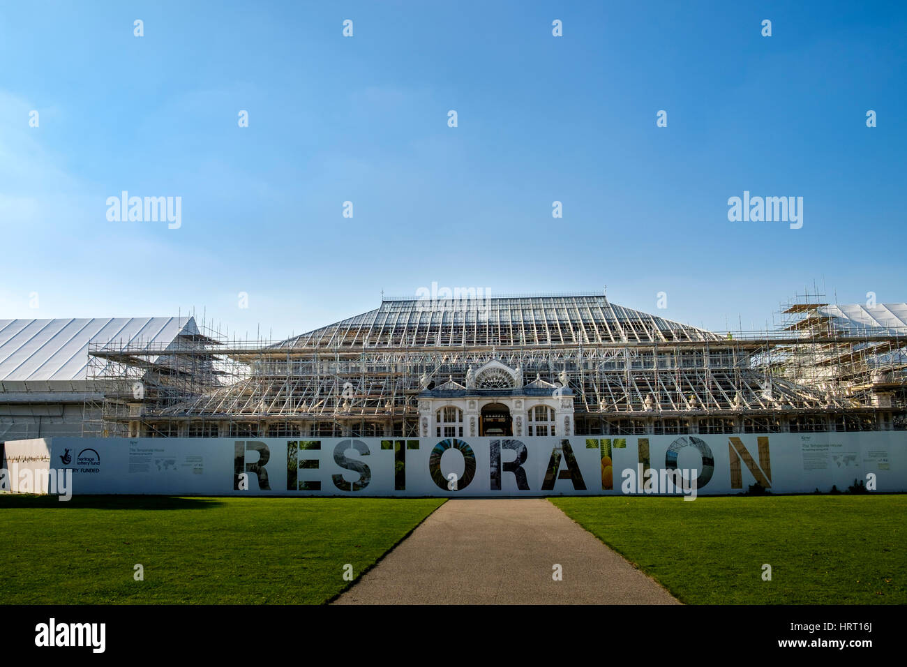The Temperate House in Kew Gardens undergoing a major restoration