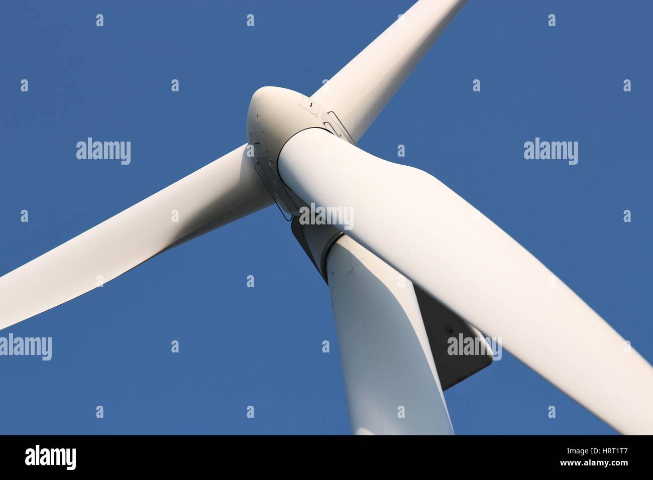 wind turbine against blue sky Stock Photo - Alamy