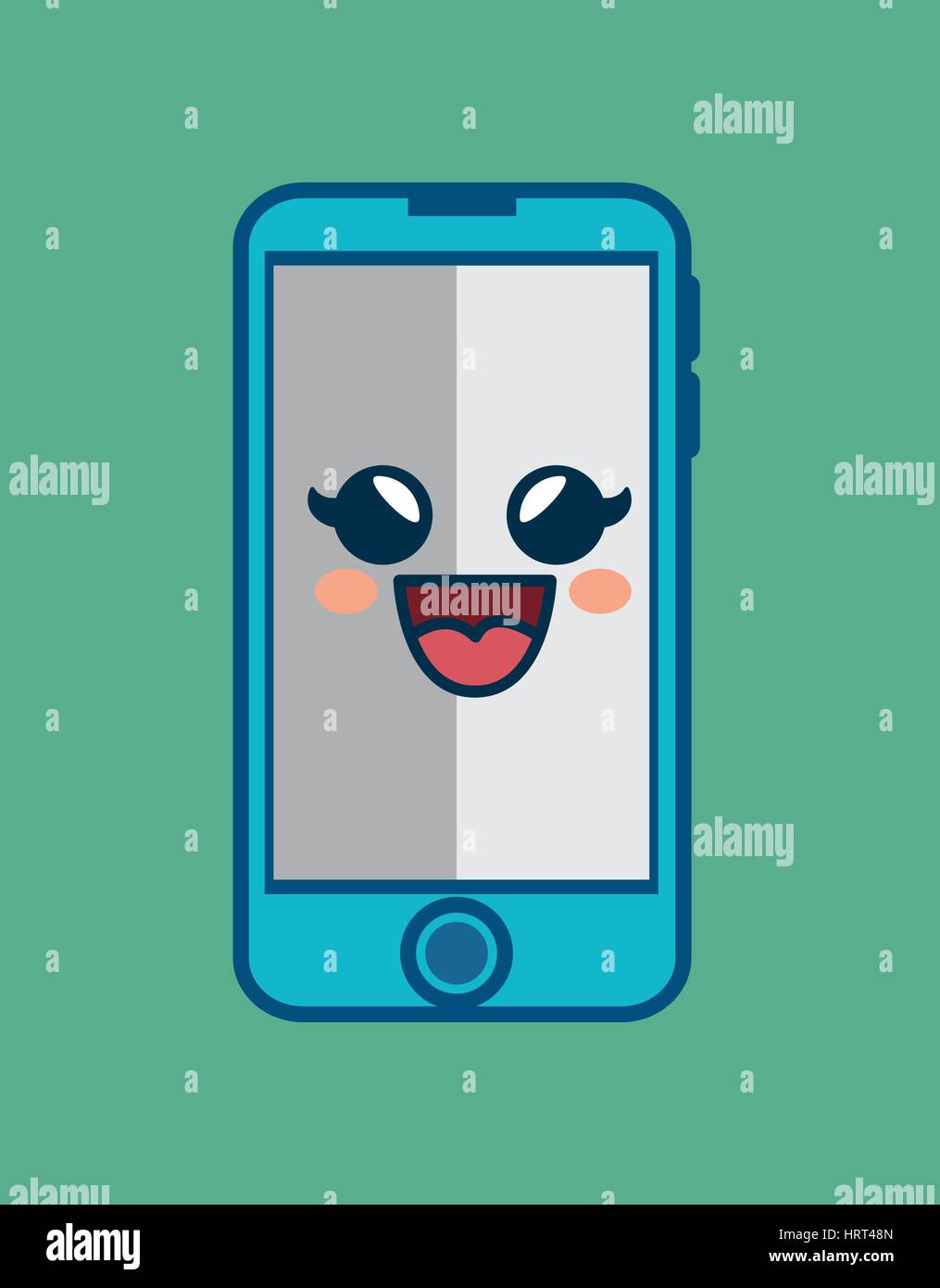 smartphone comic character icon Stock Vector Image & Art - Alamy