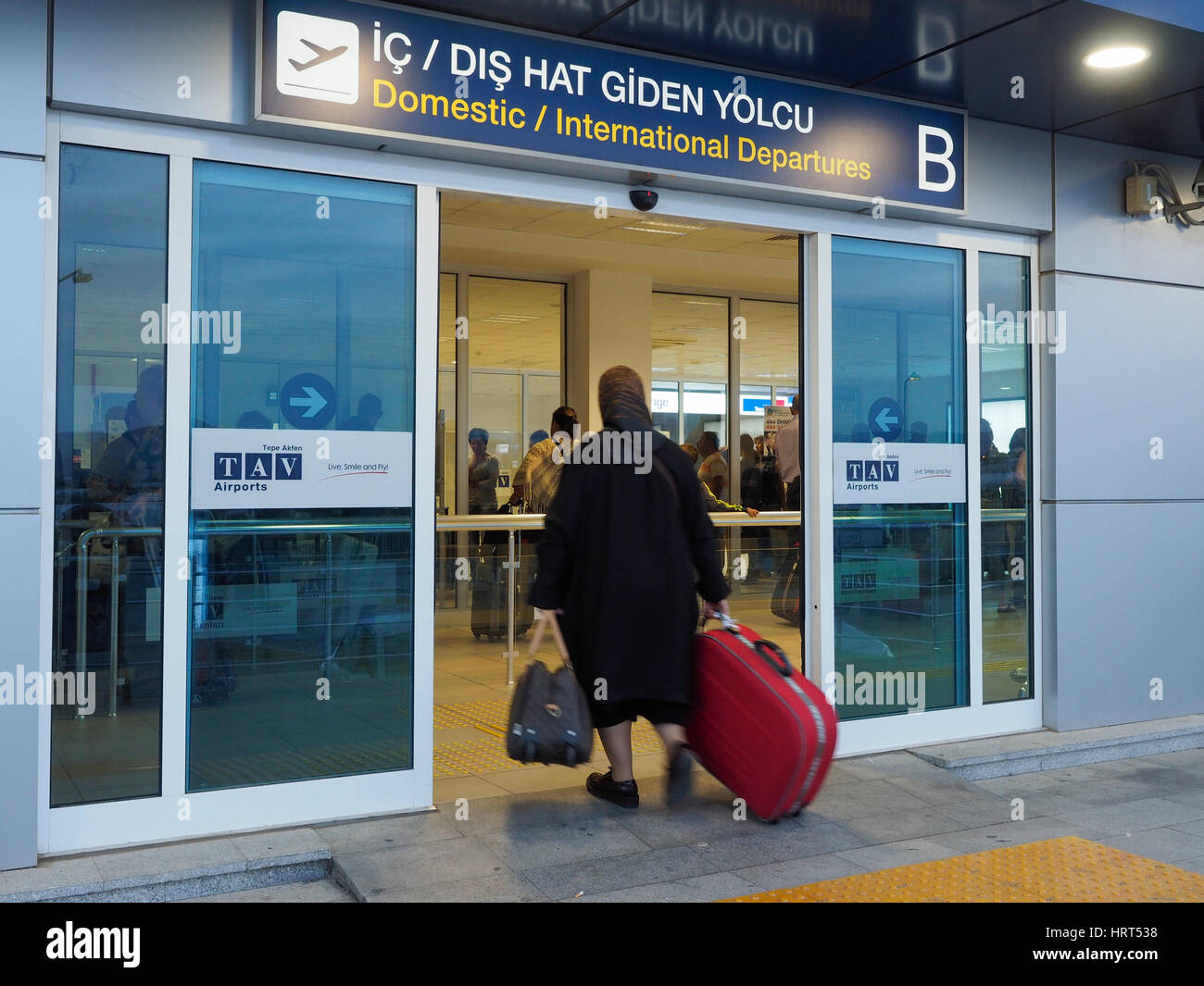 MAIN ENTRANCE TO GAZIPASA AIRPORT ALANYA TURKEY Stock Photo Alamy